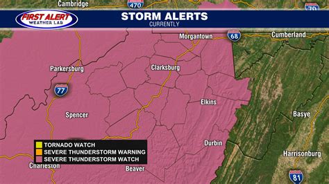 First Alert Severe Thunderstorm Watch Issued For All Of Ncwv