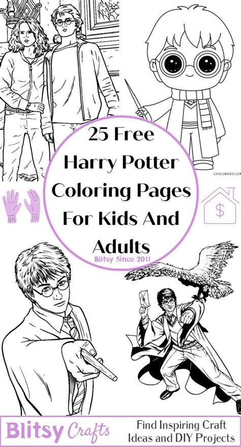 25 Free Harry Potter Coloring Pages for Kids and Adults