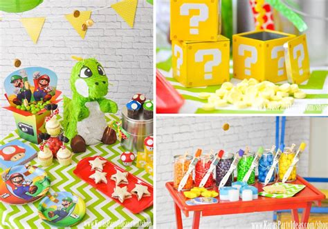 Karas Party Ideas Super Mario Bros Themed Birthday Party Planning Boy