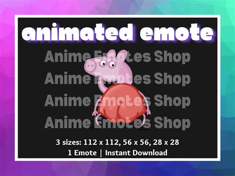 Animated Emote Pig Twerking For Live Streamers And Or Etsy
