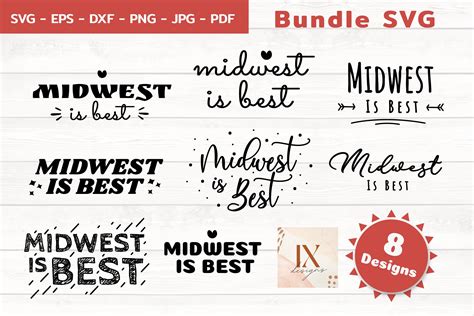 Midwest Is Best Svg Graphic By Ix Designs · Creative Fabrica