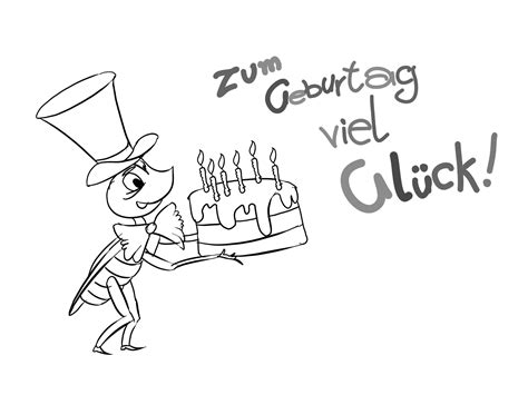 Ausmalbilder torte mit luftballons zum thema. Ausmalbilder Alles Gute zum Geburtstag. Drucken Sie kostenlos