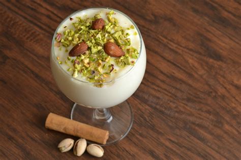 Homemade Mhalbi With Pistachio And Almond Topping Rfood