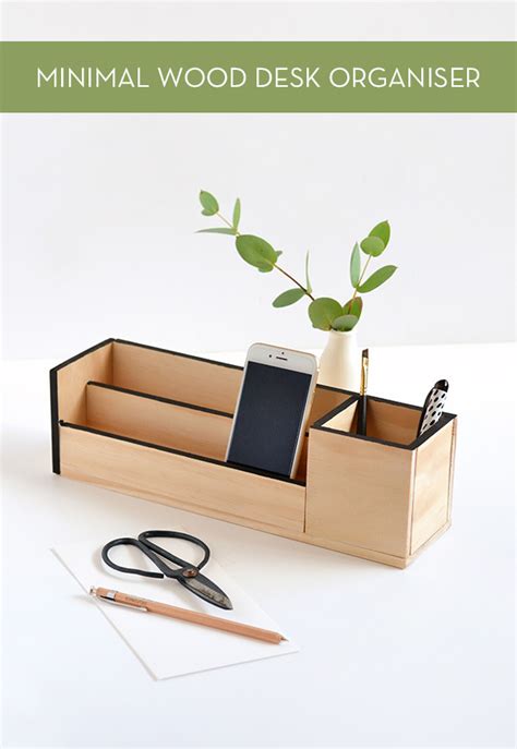 Wood Desk Organizer You Can Make Yourself Easy Woodworking Project