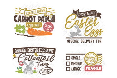 Easter Sign SVG Carrot Patch in SVG, DXF, PNG, EPS, JPEG (233875) | Cut