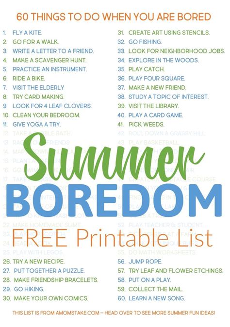 Easy And Cheap Things To Do When Youre Bored For Kids And Families