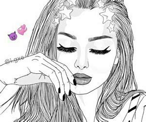 Silhouette zwart & wit sketch pen pack. Ähnliches Foto | Meiden tekeningen, Tumblr tekeningen ...