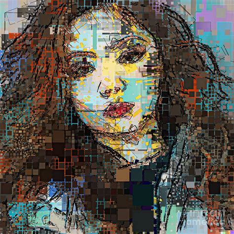 Abstract Portrait Of A Young Woman 5 Digital Art By Philip Preston