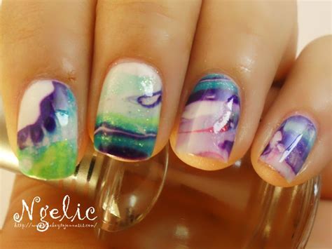 More Awesome Water Marbling Nails Fancy Nails Love Nails