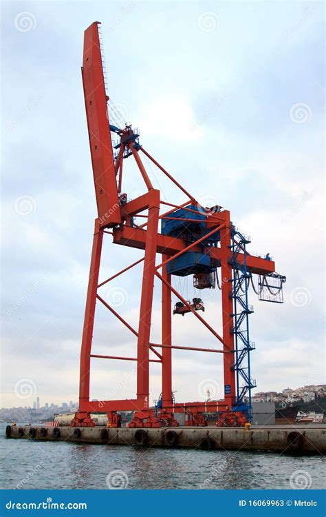 Cargo Container Crane Stock Image Image Of Transportation 16069963