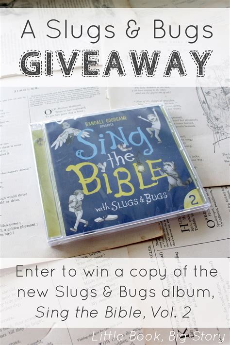 Slugs And Bugs Sing The Bible 2 Giveaway Little Book Big Story