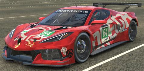 Red Omega Racing Chevrolet Corvette C8r Gte By Adnan A Trading Paints