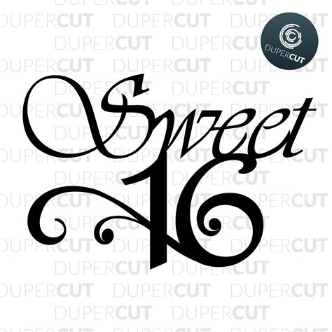325 Sweet Sixteen Sweet 16 Svg Svg Png Eps Dxf File