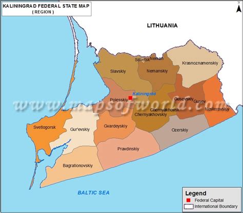 Kaliningrad Map Kaliningrad Oblast Map