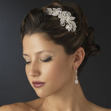 Selecting the perfect bridal headpiece. Rhinestone Floral Bridal Headband Headpiece - Elegant Bridal Hair Accessories