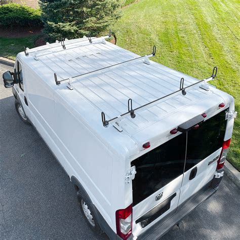 Heavy Duty 3 Bar Steel Ladder Roof Rack Fits Ram Promaster Low Roof All