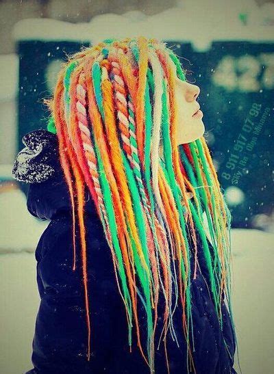 Beautiful Colorful Dreads Rainbow Hair Synthetic Dreads Dreads