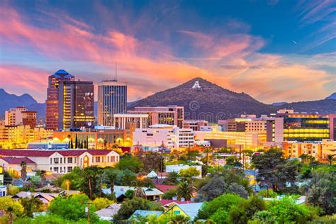 Horizon De Tucson Arizona Etats Unis Photo Stock Image Du