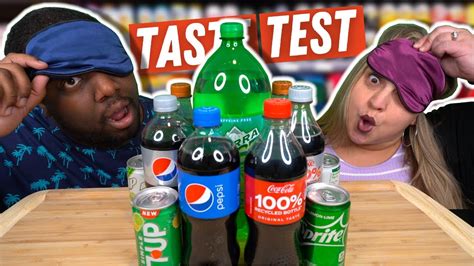 GUESS THE SODA CHALLENGE Blindfold Taste Test YouTube