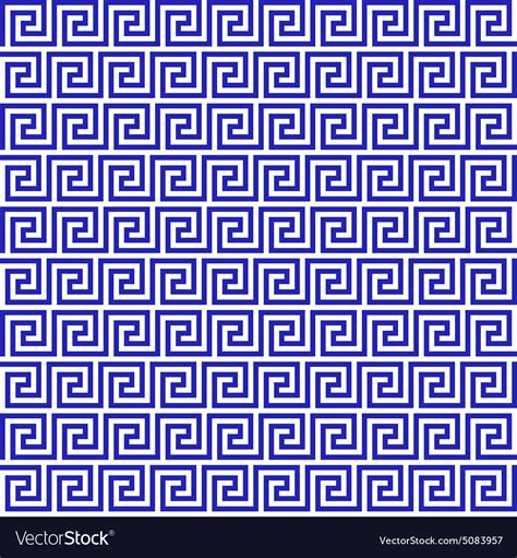 Blue Greek Seamless Pattern Royalty Free Vector Image