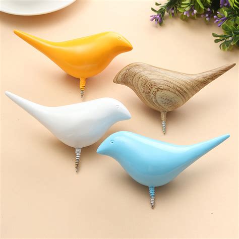 Personalized home decor makes any office feel like home. Bird Wall Hooks - Set of 4 | Gifts for the Home | Animi ...