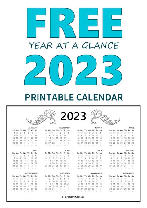 2023 Free Printable Calendar Printable Calendar Free Printable