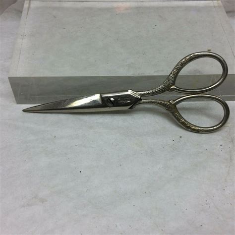 Vintage Metal Eversharp Scissors Forged Steel Usa Crafts Paper Forged