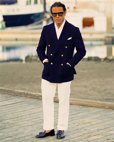 The Navy Blazer With Brass Buttons Street X Sprezza