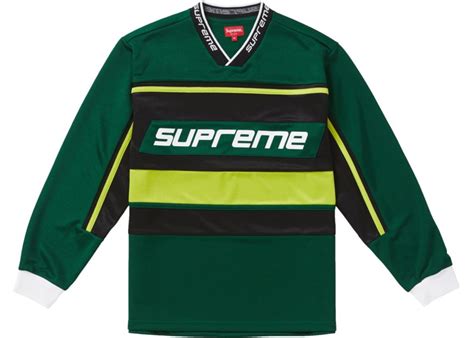 Supreme Warm Up Hockey Jersey Dark Green Stockx News