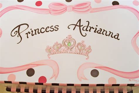 Princess Tiara Toy Chest With Polka Dots Custom Designed Etsy