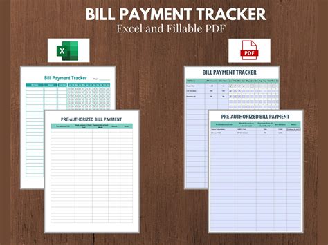 Dashboard Templates Bill Payment Tracker Excel And Editable Pdf Sexiz Pix