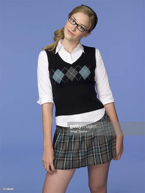 Teenage Girl Wearing A School Uniform Stock Photo Getty
