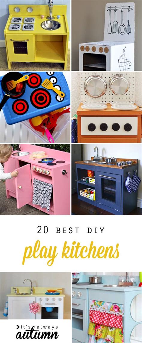 20 Coolest Diy Play Kitchen Tutorials Its Always Autumn Kids Play