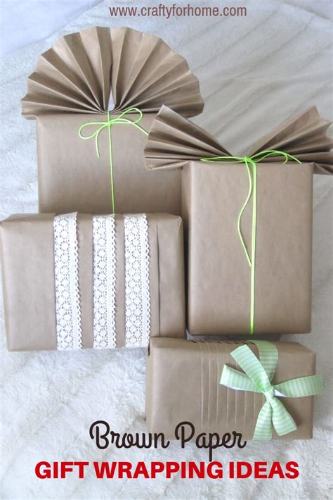 {my brothers will just cringe with #10!} 1. Brown Paper For Gift Wrapping Ideas | Crafty For Home