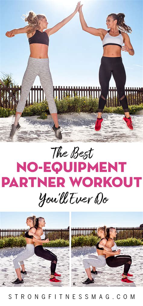 Try This The Best No Equipment Partner Workout Youll Ever Do See