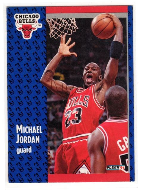 Each card has sentimental value to someone: Michael Jordan Card Fleer 91-92 #29 Chicago Bulls | Michael jordan basketball, Michael jordan ...