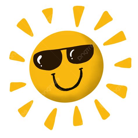 Sun Wearing Sunglasses Clipart Transparent Png Hd Sun Smile Wearing