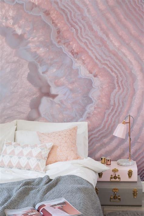 Violet And Pink Agate Geode Mural By Murals Wallpaper A Dream Bedroom