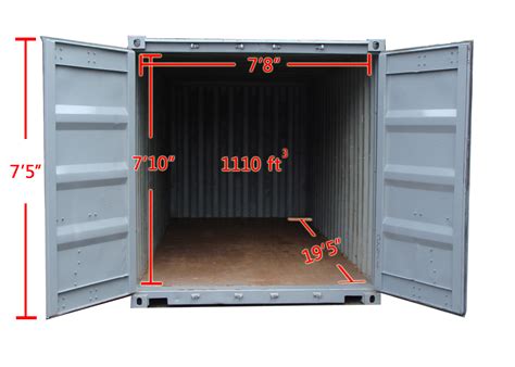 Interior Dimensions Of A 20 Foot Shipping Container