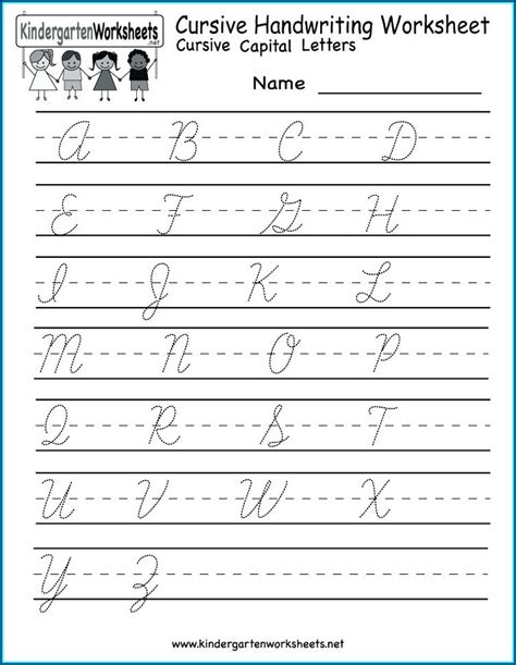 Cursive Handwriting Worksheets For Older Students Worksheet Resume