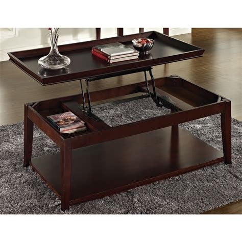 Carmine Lift Top Coffee Table With Casters By Greyson Living Free