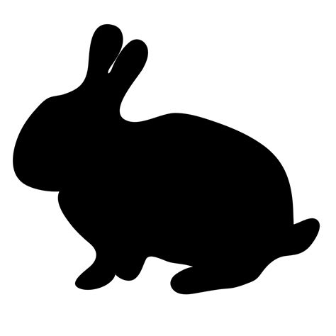Bunny Rabbit Silhouette Clipart By Savanaprice Easter Cliparts Rabbit