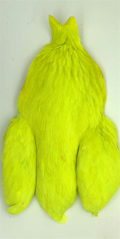 Whiting 4 Bs Hen Cape White Dyed Fluo Yellow Chartreuse Flyonly Shop