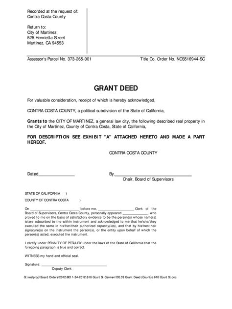 Fillable Grant Deed Life Estate Printable Pdf Download