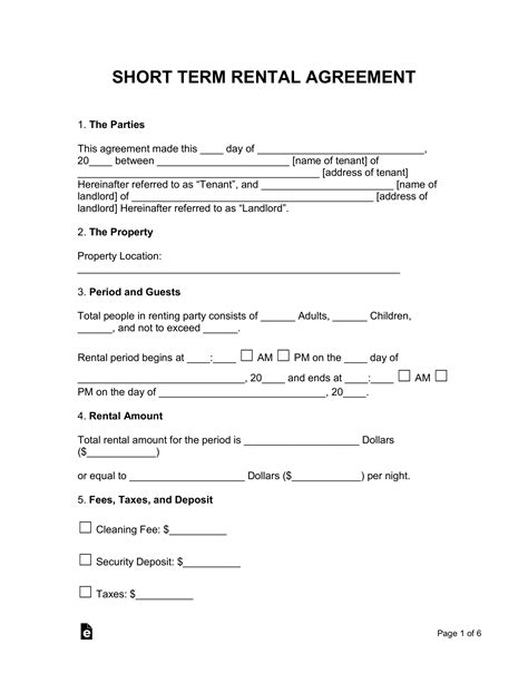 Get Our Example Of Vacation Rental Receipt Template Lease Agreement
