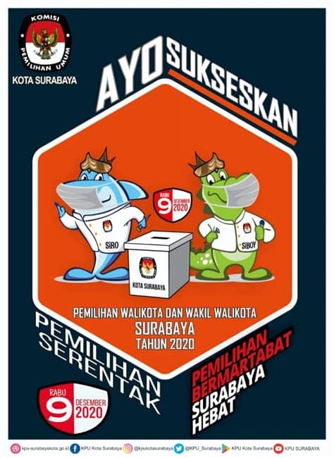 Pelaksanaan pemungutan suara pilkada serentak tahun 2020 menjadi tanggal 9 desember 2020, kata ketua sebelumnya, para pihak sepakat menunda pelaksanaan pilkada serentak tahun 2020. KPU Surabaya Ajak Masyarakat Sukseskan Pemilihan Serentak ...