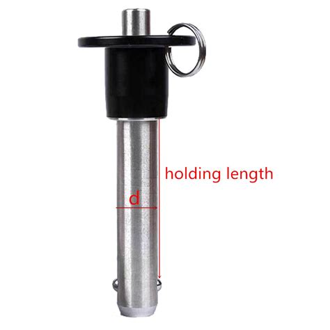 Stainless Steel Ball Lock Pin Quick Release Pin Push Button Dia 10mm