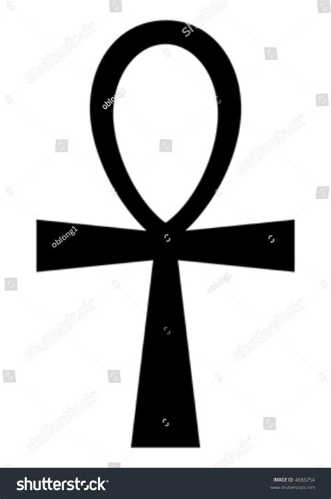 Ankh Symbol Egyptian Word For Life Symbol Of Immortality Stock Vector