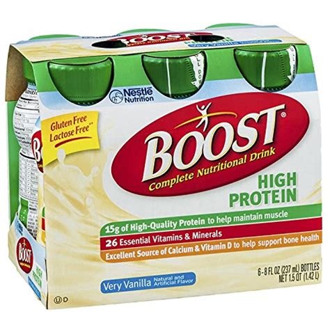 Boost High Protein Complete Nutritional Drink Very Vanilla 48 Fl Oz