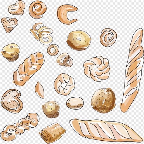Bread Cartoon Cake Yang Dilukis Dengan Tangan Semua Jenis Roti